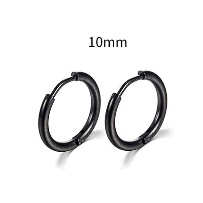 2022 New Simple Stainless Steel Gold Small Hoop Earrings for Women Men Cartilage Ear Piercing Jewelry Pendientes Hombre Mujer